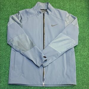 Nike Golf Storm-Fit Full Zip Weatherproof Jacket (Gray / Black Accents / Size M)